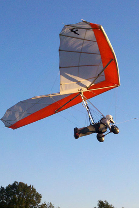 Solo Hang Glider Launch